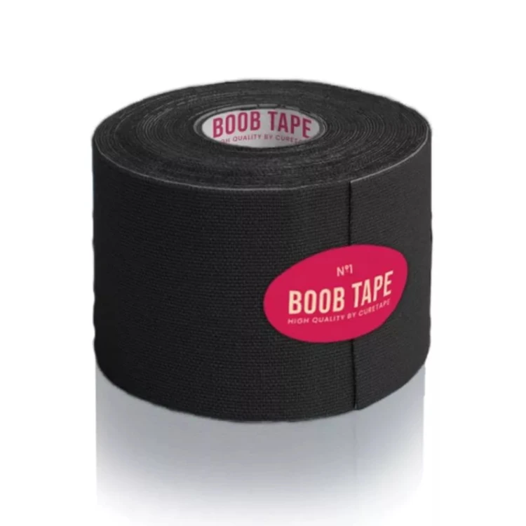 Taśma Modelująca i Potrzymująca Biust z Nasutnikami CureTape Boob Tape - Czarny-1.jpg