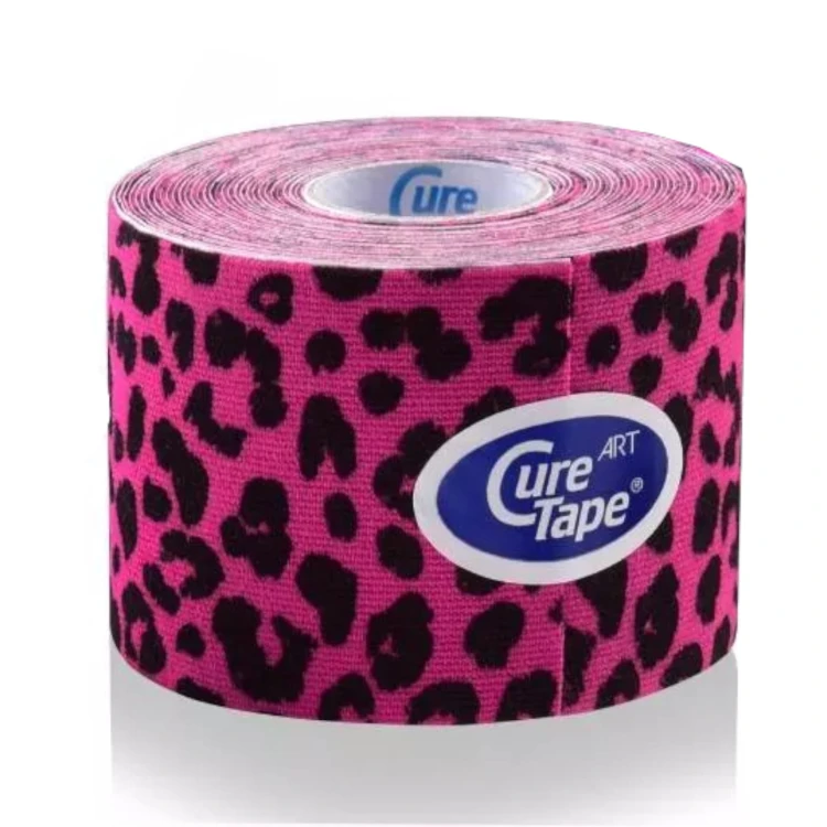 Taśma do kinesiotapingu - CureTape Art - 5cm x 5m - leopard-2.jpg