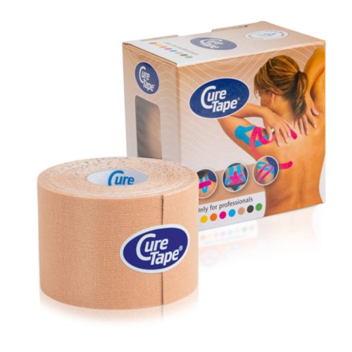 Taśma Tape do Kinesiotapingu CureTape Classic 5cm x 5m - Beżowy-1.jpg