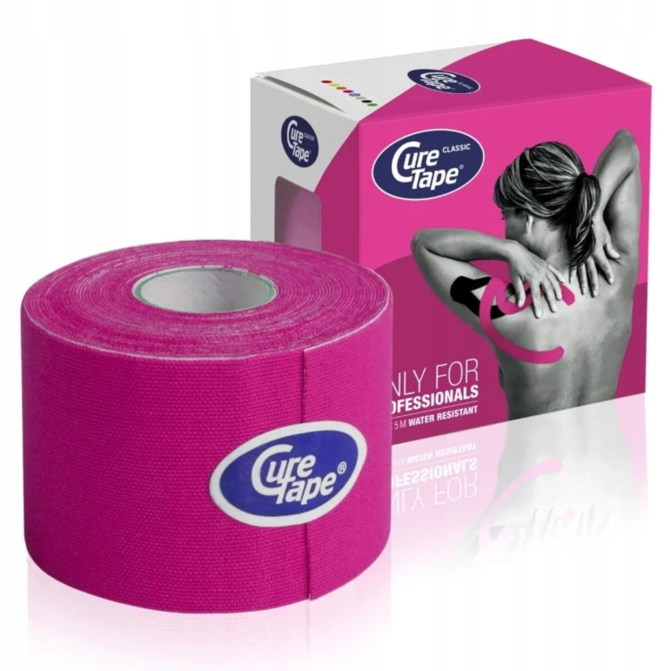 Taśma Tape do Kinesiotapingu CureTape Classic 5cm x 5m - Różowy-1.jpg