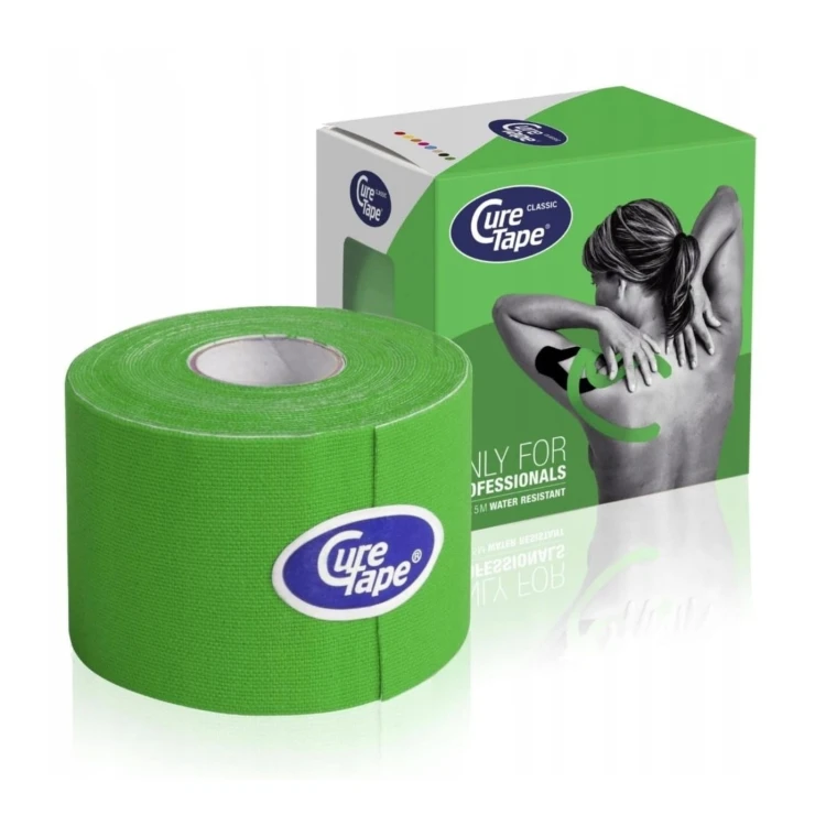Taśma Tape do Kinesiotapingu CureTape Classic 5cm x 5m - Zielony-1.jpg